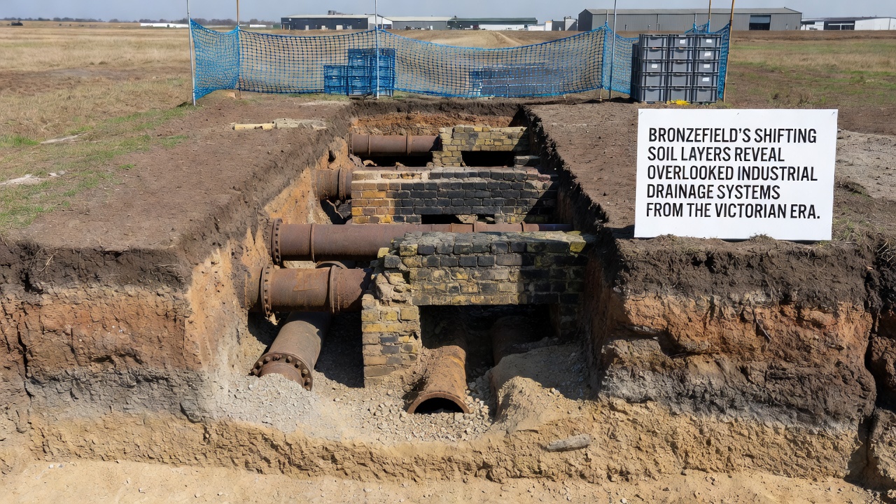 Bronzefield Soil Movements Bring Victorian Drainage Systems to Light